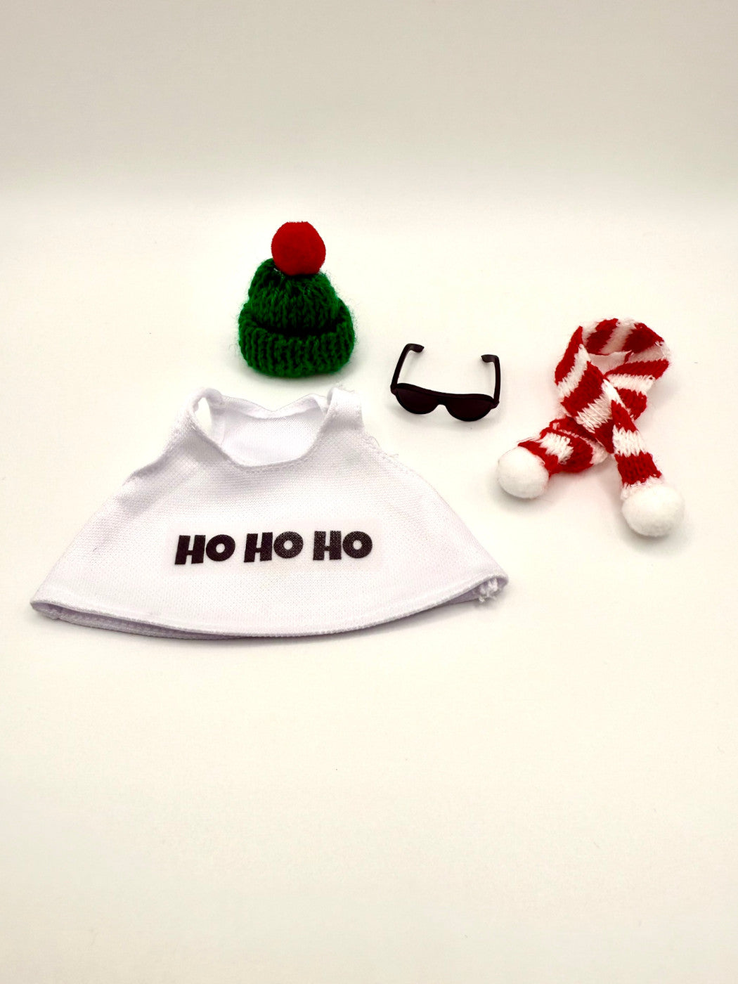 Beanie & Scarf Christmas Outfit Set for Rene - Merry Christmas / Ho Ho Ho