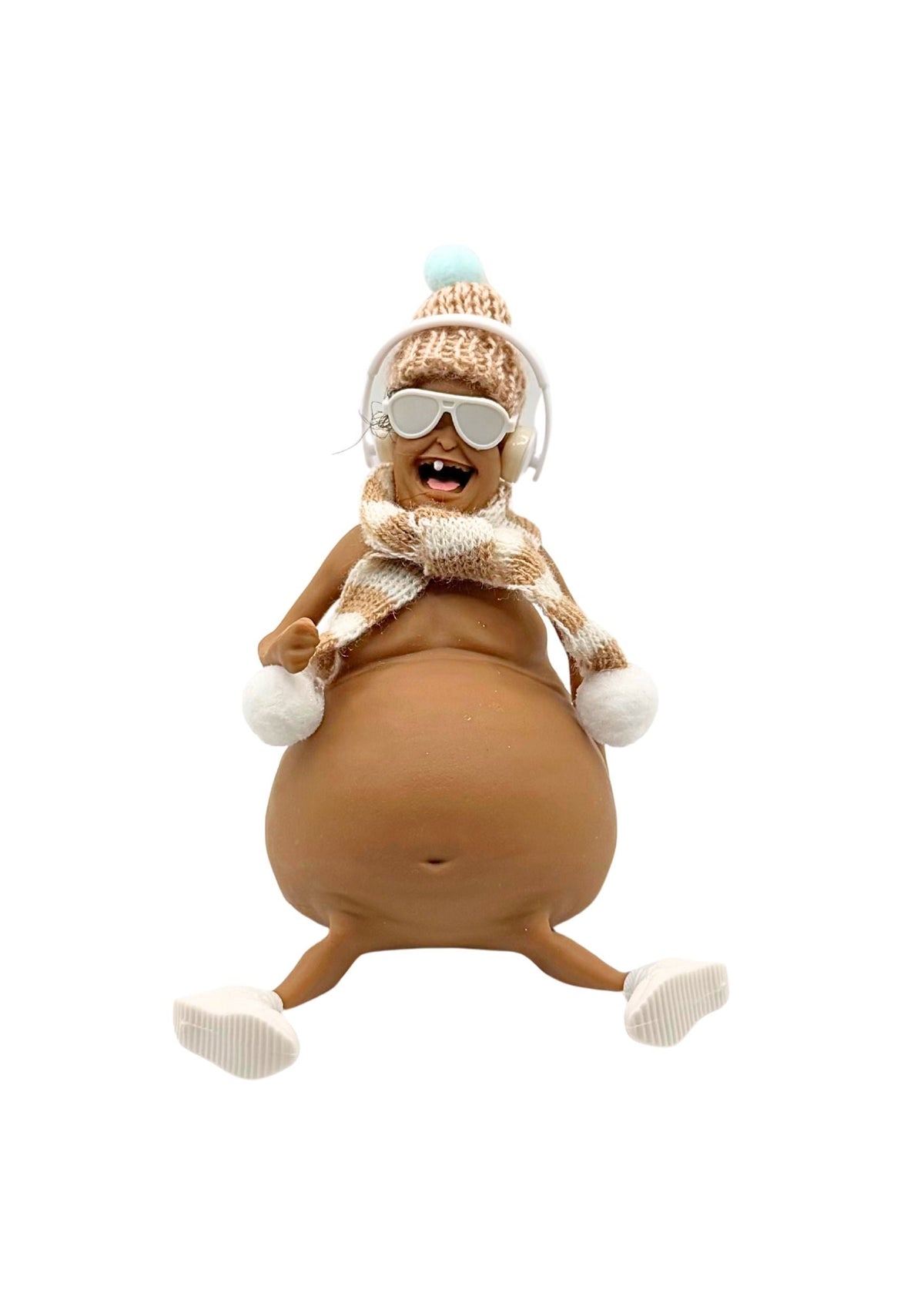 Brown Rene on a Winter outfit